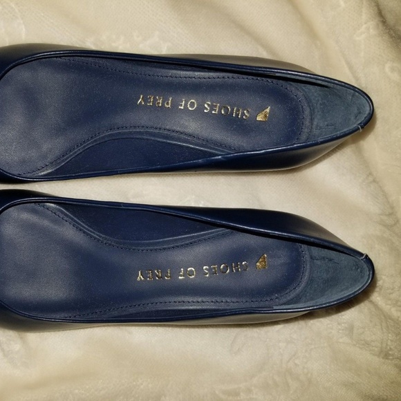 Shoes of Prey - Women's Navy Blue Wedges - Size 5 - Picture 5 of 7